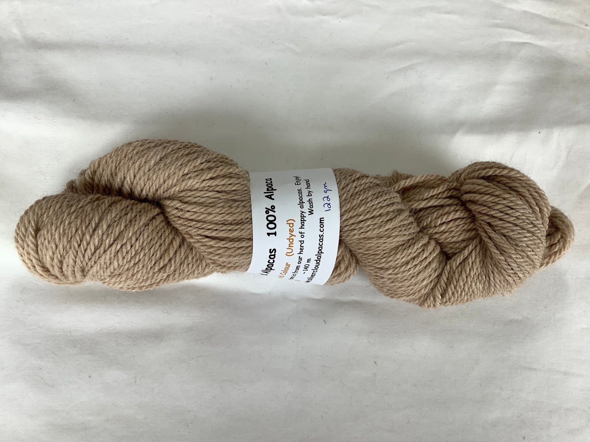 Bulky alpaca yarn natural light fawn