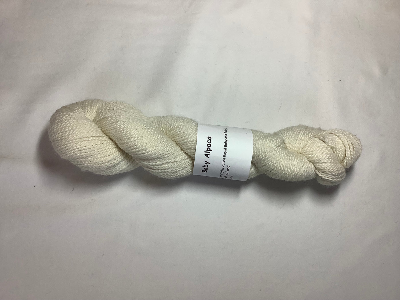 Sport weight baby alpaca white