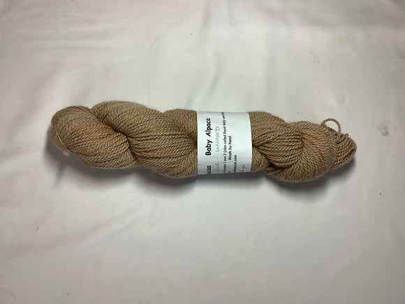 Sport weight baby alpaca undyed light fawn