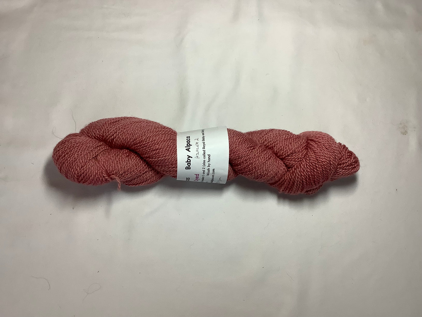 Sport weight baby alpaca yarn hand-dyed 'Azaleas'